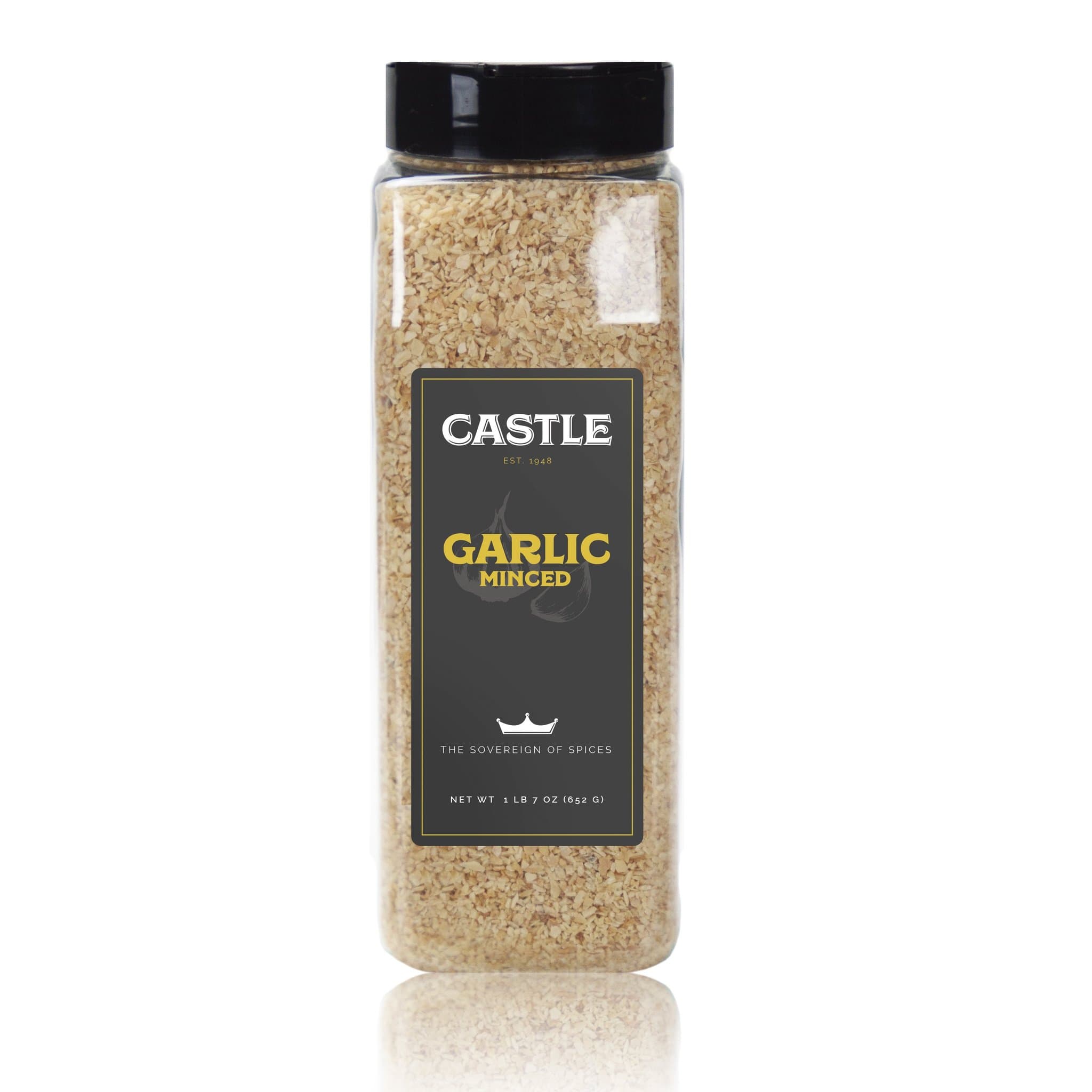 Castle Foods garlic minced packaging