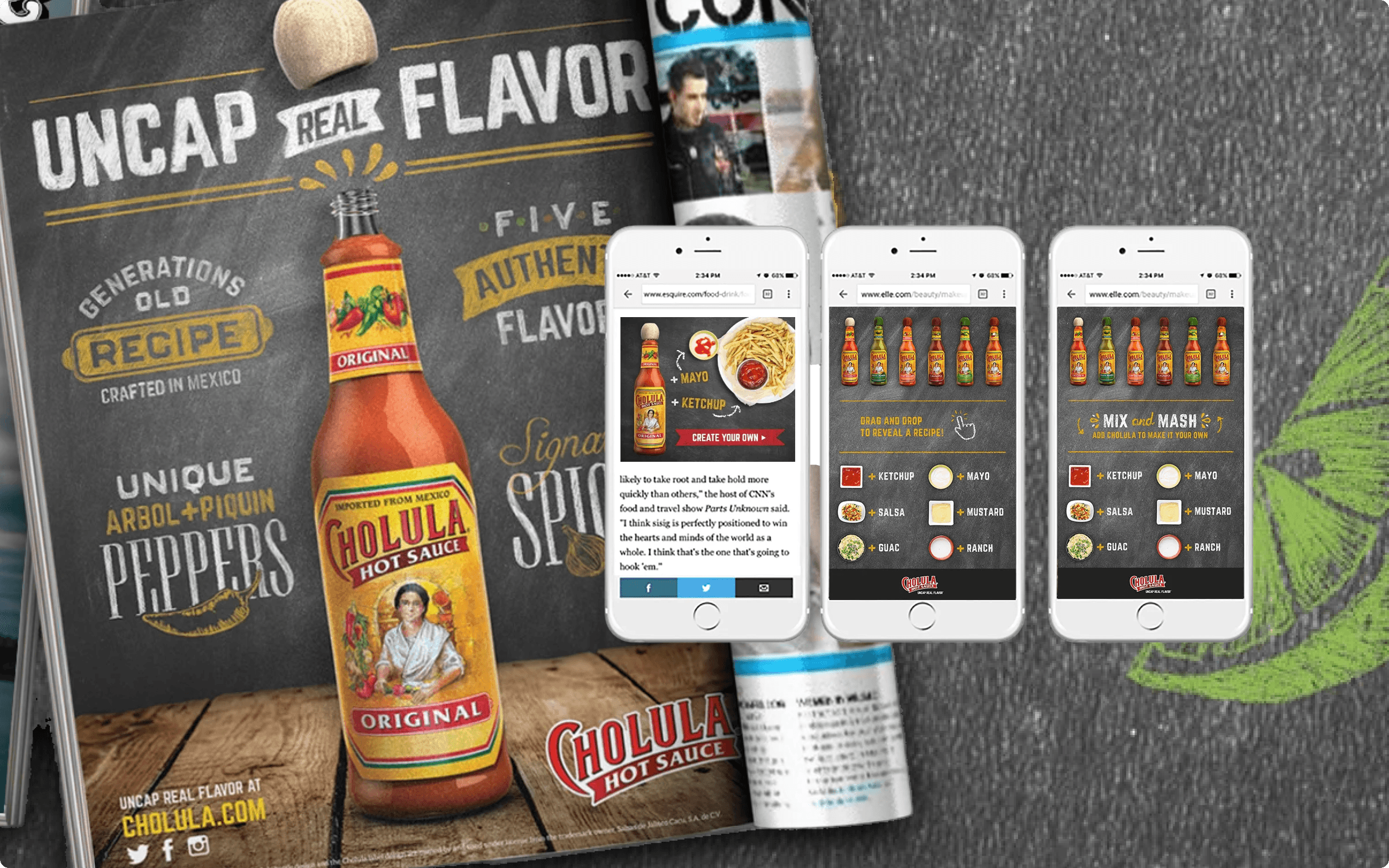 Cholula Uncap Real Flavor campaign hero